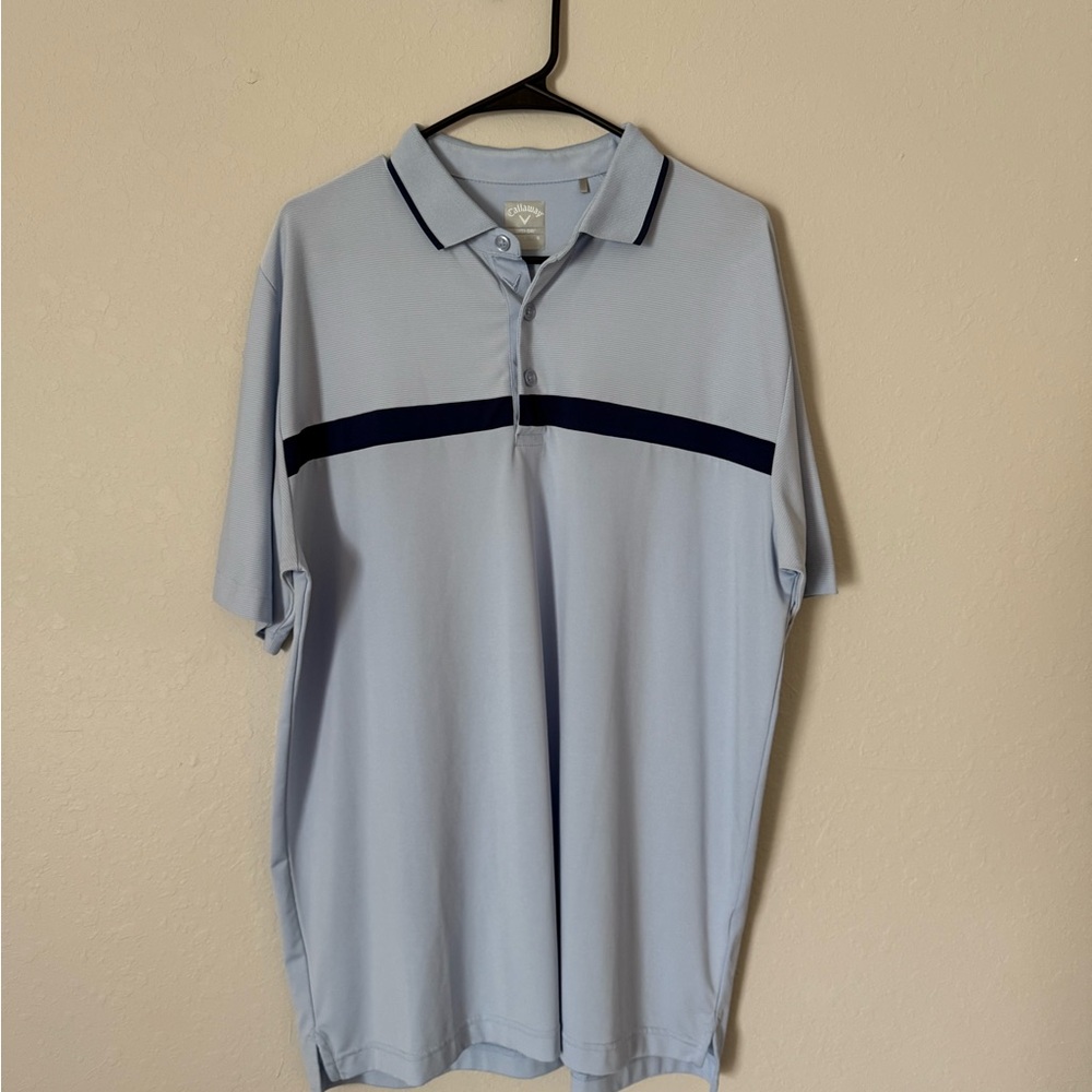 Callaway Blue Polo Shirt Classic Sporty Design